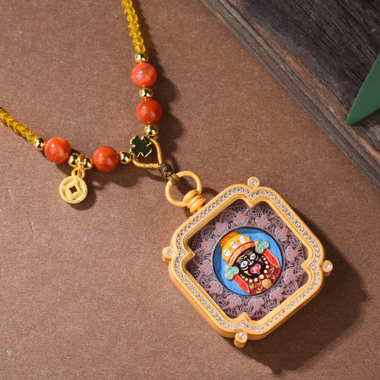 Tibetan  Pendant Necklace — Zakiram Amulet