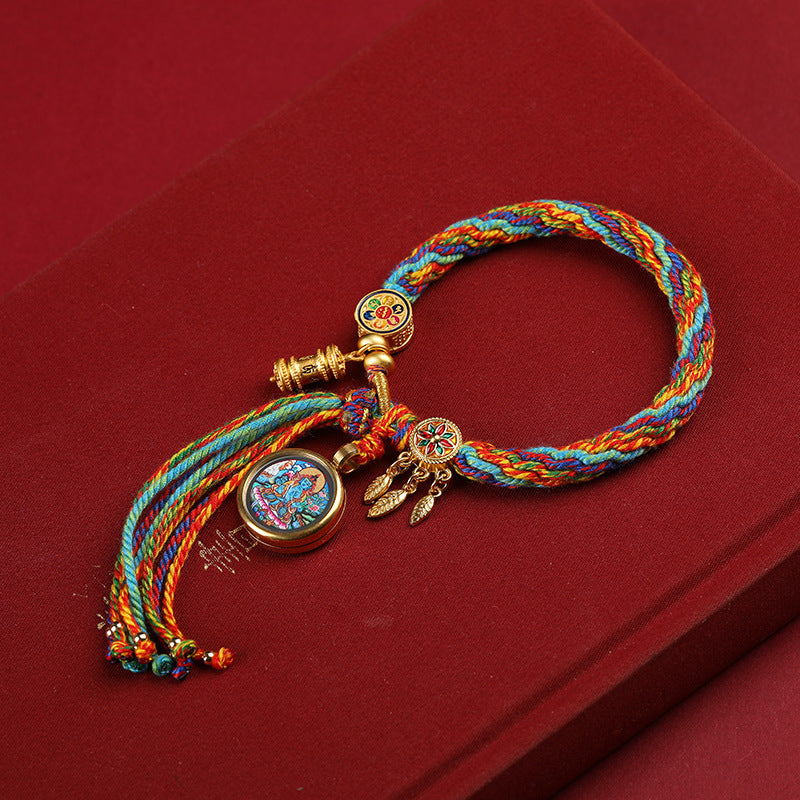 Sacred Zodiac Guardians Thangka Bracelet