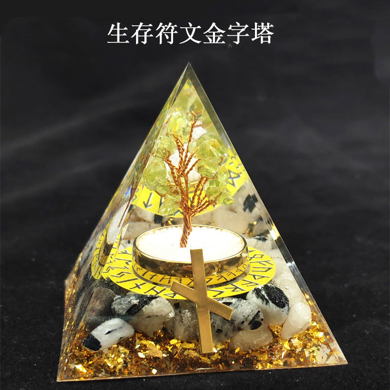 Crystal Pyramid(6CM)-24set