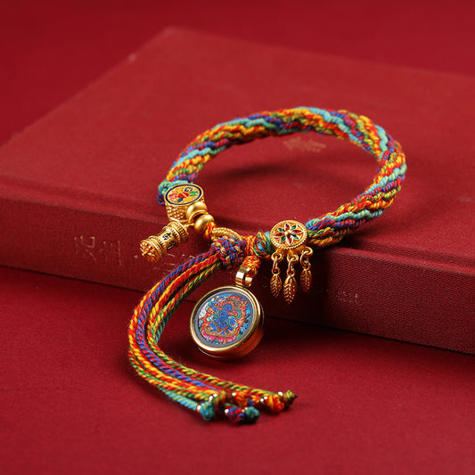 Sacred Zodiac Guardians Thangka Bracelet