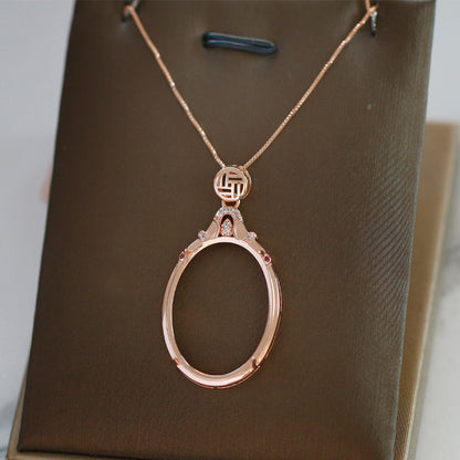 S925 Sterling Silver Pendant Holder without Chain (F946)