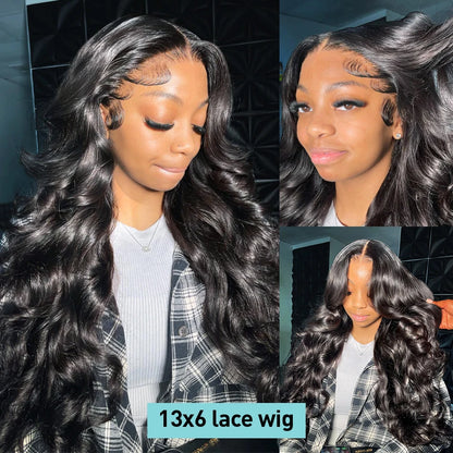 Body Wave Human Hair Wigs Brazilian Remy Water Wave