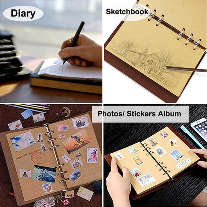 Retro Notebook Traveler Diary Leather Soft Cover