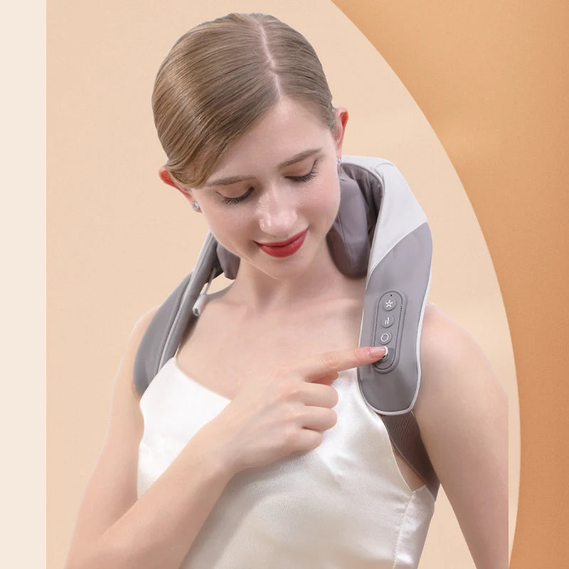 Neck and Back Massager 5D Kneading Massage Pillow