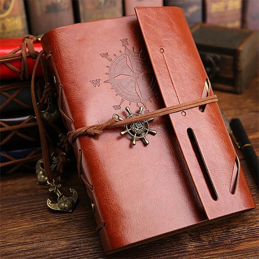 Retro Notebook Traveler Diary Leather Soft Cover