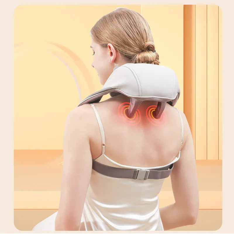 Neck and Back Massager 5D Kneading Massage Pillow