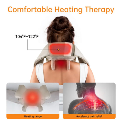 Mebak N1Cervical Massager Electric Neck Back Massager Pillow 4D