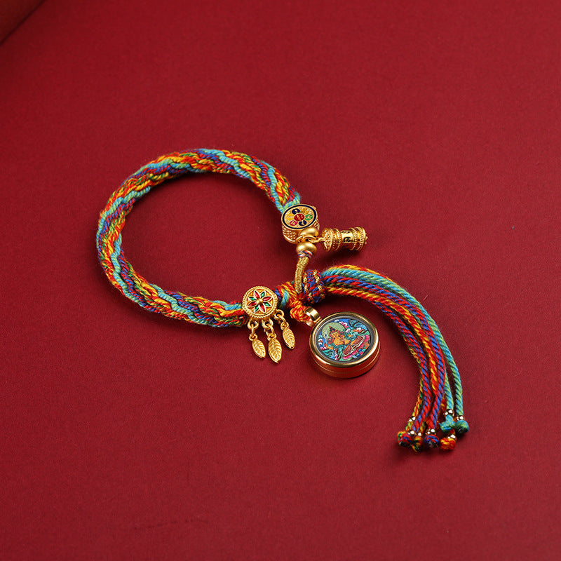 Sacred Zodiac Guardians Thangka Bracelet
