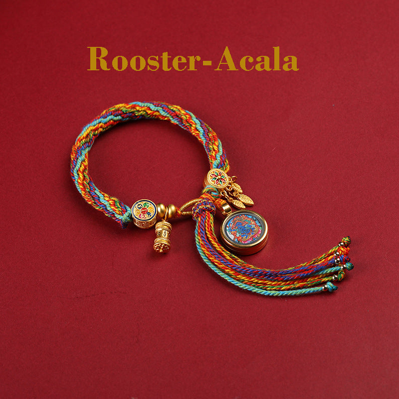Sacred Zodiac Guardians Thangka Bracelet