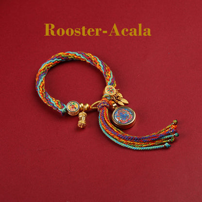Sacred Zodiac Guardians Thangka Bracelet