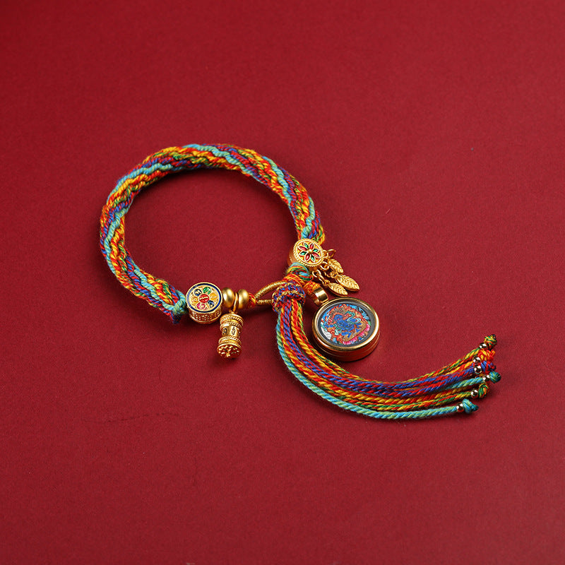 Sacred Zodiac Guardians Thangka Bracelet