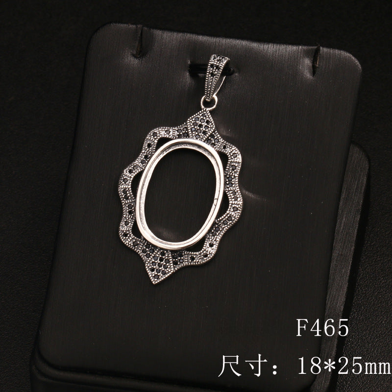 S925 Sterling Silver Pendant Holder without Chain (F465)