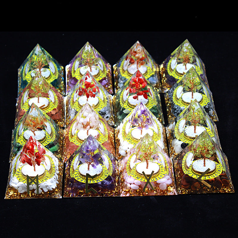 Crystal Pyramid(6CM)-24set