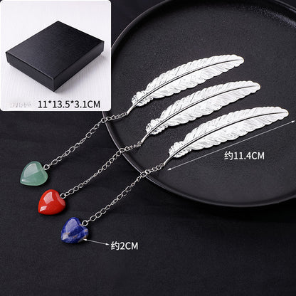 Feather Bookmark Crystal Decoratioin