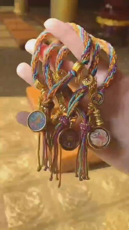Sacred Zodiac Guardians Thangka Bracelet