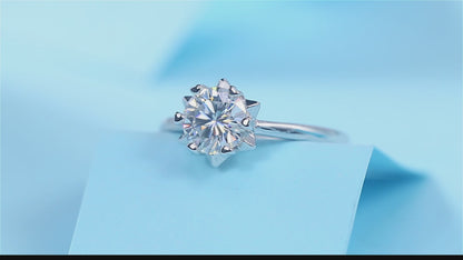 Women's 1ct 6.5MM Moissanite Solitaire in Sterling Silver: Redefining Elegance