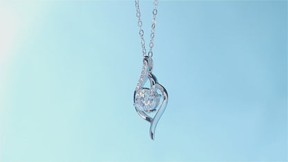 Round Moissanite Pendant in S925 Silver, 1ct of Pure Luxury