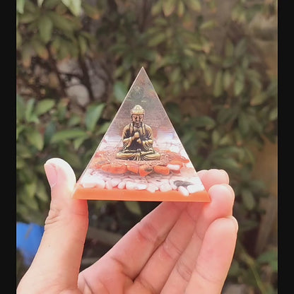 Buddha Crystal Pyramid(6CM)