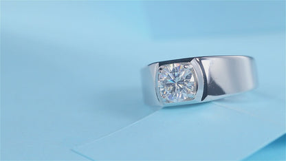 A Timeless Treasure: Classic 1ct 6.5MM Moissanite in S925 Silver