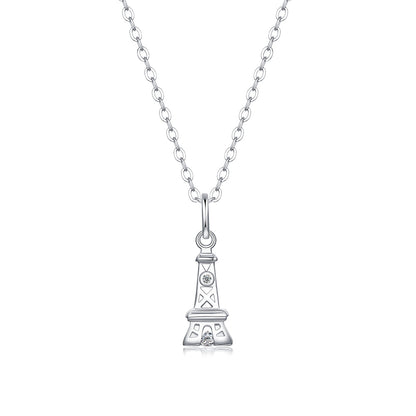 Moissanite Necklace on S925 Silver Chain: Timeless Elegance