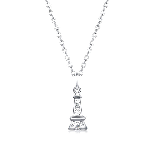 Moissanite Necklace on S925 Silver Chain: Timeless Elegance