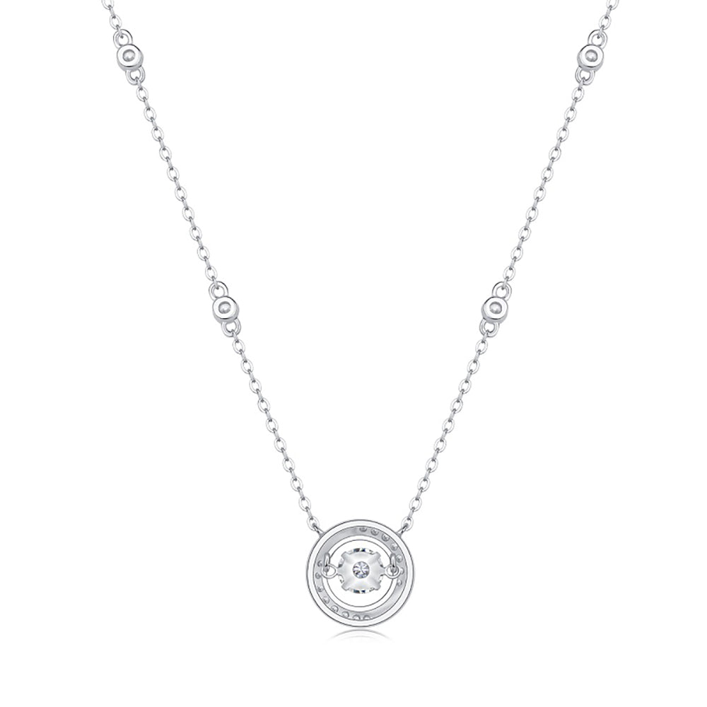 Lab-Created Moissanite Solitaire Necklace: Stunning Simplicity