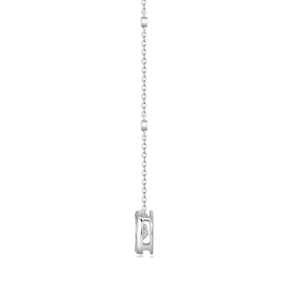 Lab-Created Moissanite Solitaire Necklace: Stunning Simplicity