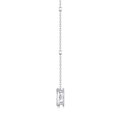 Lab-Created Moissanite Solitaire Necklace: Stunning Simplicity