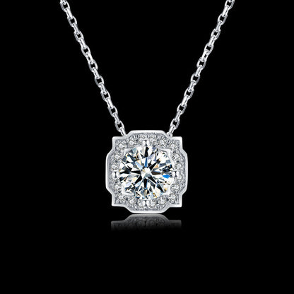 Timeless Beauty: Glamorous Moissanite Pendant in S925 Silver