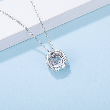 Timeless Beauty: Glamorous Moissanite Pendant in S925 Silver