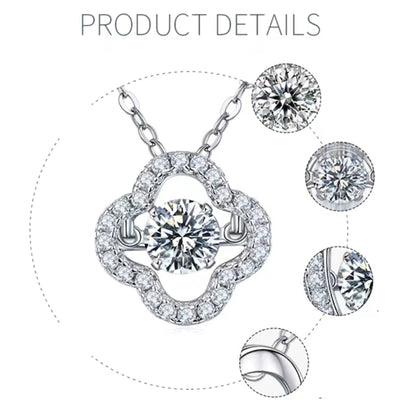 Spinning Moissanite Solitaire Necklace: Reveal Every Facet