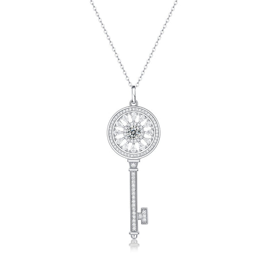 A Glimpse of Luxury: S925 Sterling Silver Moissanite Necklace