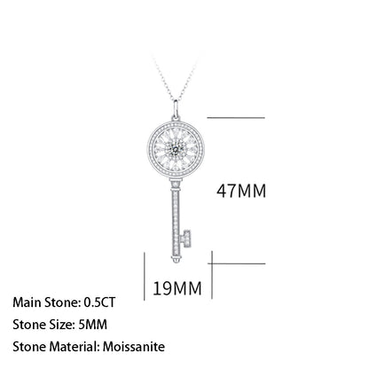 A Glimpse of Luxury: S925 Sterling Silver Moissanite Necklace