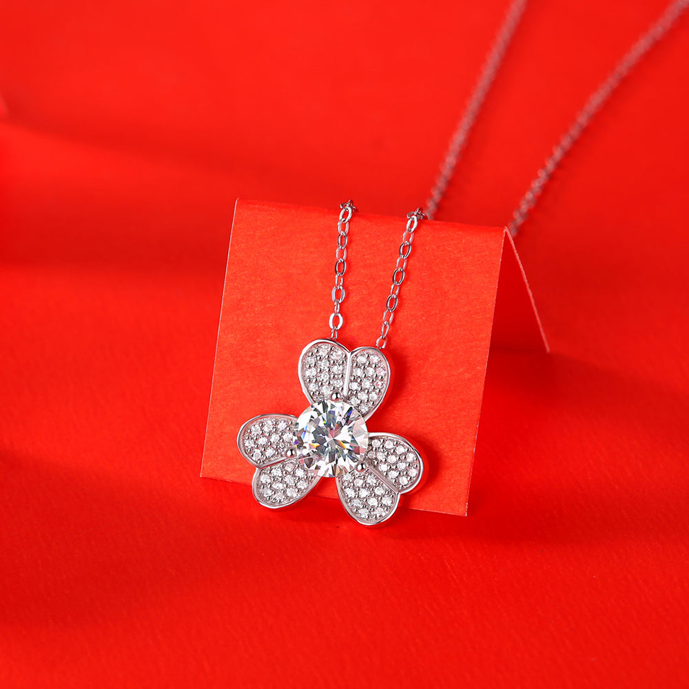 Beautiful in Every Sparkle 1ct Moissanite Pendant on S925 Chain