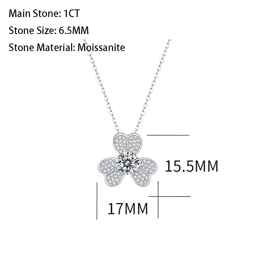 Beautiful in Every Sparkle 1ct Moissanite Pendant on S925 Chain