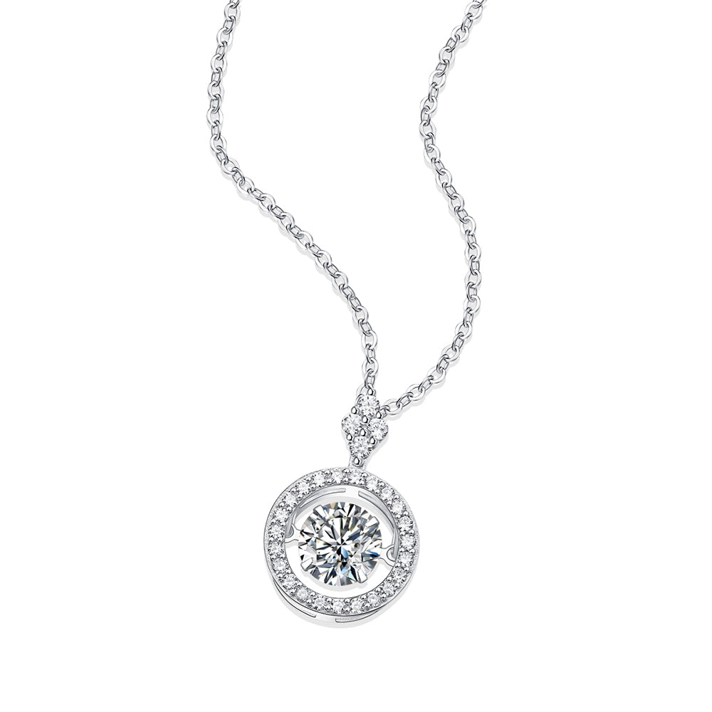 Classic Simplicity: 1ct Moissanite Beauty on S925 Silver Chain