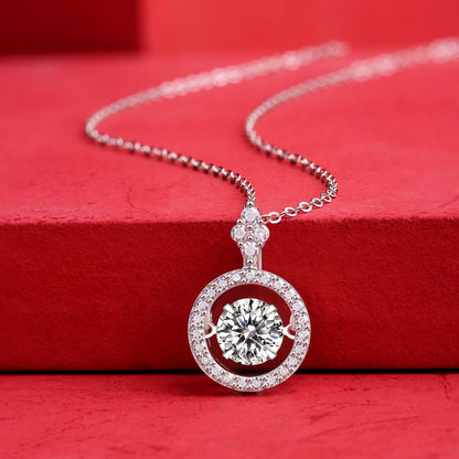 Classic Simplicity: 1ct Moissanite Beauty on S925 Silver Chain