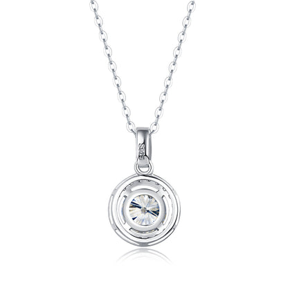 Radiate Beauty - Sparkling 1ct Moissanite Pendant on S925 Silver Chain