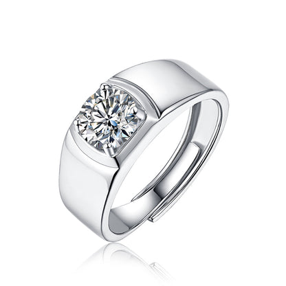 A Timeless Treasure: Classic 1ct 6.5MM Moissanite in S925 Silver