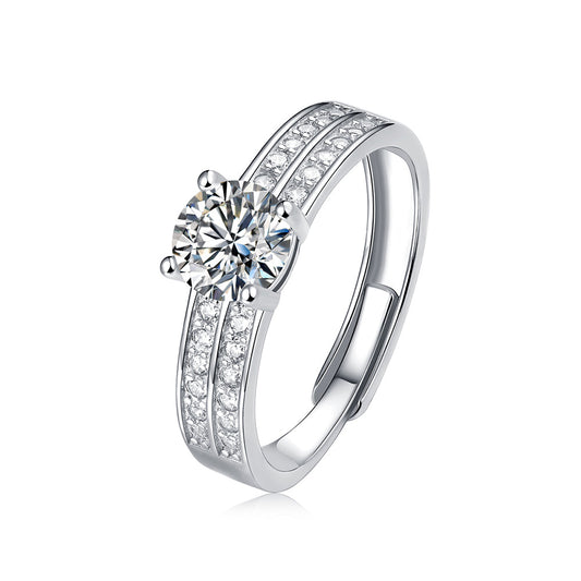 Women's A Timeless Treasure: Classic 1ct 6.5MM Moissanite in S925 Silver