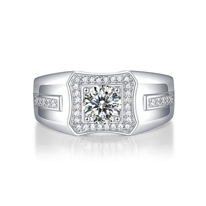 The Perfect 1ct 6.5MMMoissanite Ring for Every Occasion in Stunning Silver Sparkle