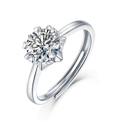 Women's 1ct 6.5MM Moissanite Solitaire in Sterling Silver: Redefining Elegance