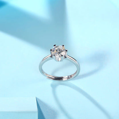 Women's 1ct 6.5MM Moissanite Solitaire in Sterling Silver: Redefining Elegance